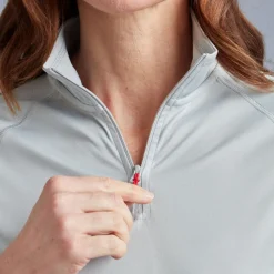 Women Gill Marine Women’s UV Tec Zip Tee – Long Sleeve